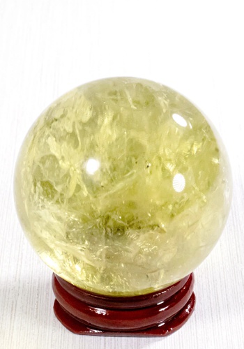 高質黃水晶球